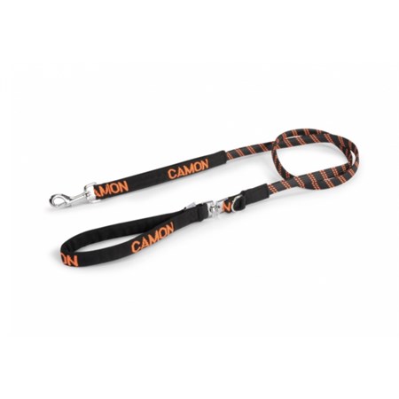 camon guinzaglio elastico da conduzione arancione per cani 15 x 1500 mm
