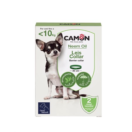 camon protection orme naturali leis collare olio di neem cane fino a 10 kg 35 cm