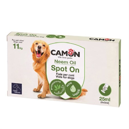 camon protection spot on cane oltre 11 kg 5 fiale da 5 ml