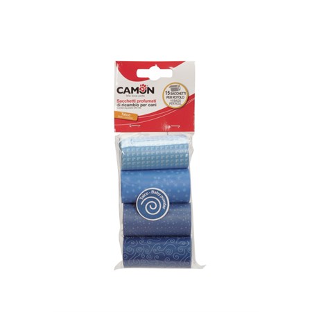 camon sacchetti igienici profumati al talco 4x15 pezzi