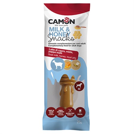 camon snack dog milk honey medium 25 gr per cani