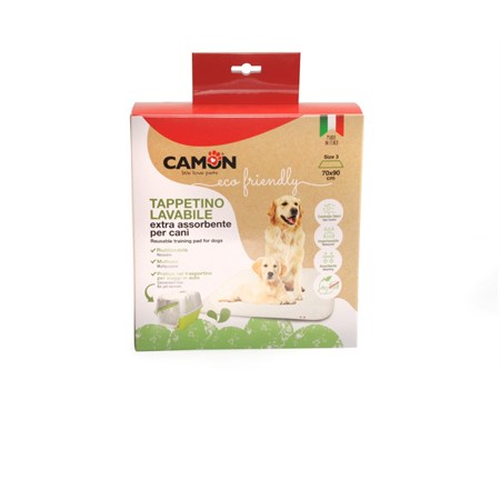camon tappetino igienico lavabile riutilizzabile extra assorbente 70 x 60 cm per cani