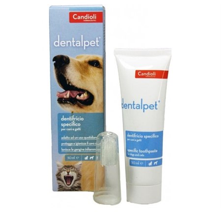 candioli dentalpet dentifricio tubo 50 gr per cani e gatti