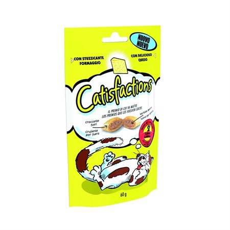 catisfactions snack per gatti 60 gr formaggio