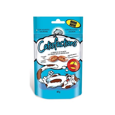 catisfactions snack per gatti 60 gr salmone