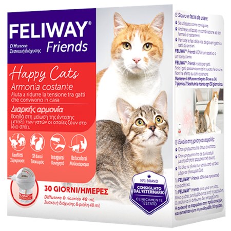 ceva feliway friends diffusore e ricarica 48 ml kit per gatti