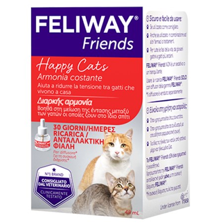 ceva feliway friends ricarica 48 ml per gatti