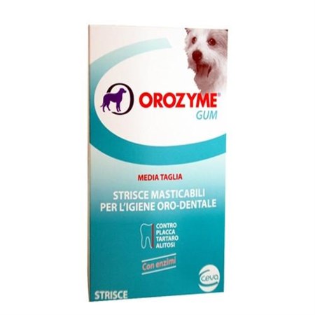 ceva salute animale orozyme gum taglia piccola strisce masticabili