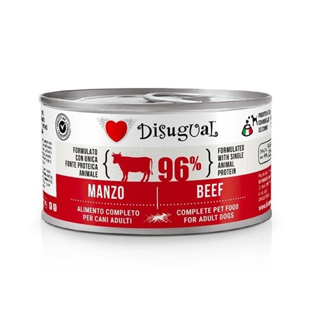 disugual cane adulto monoproteico manzo lattina 150 gr