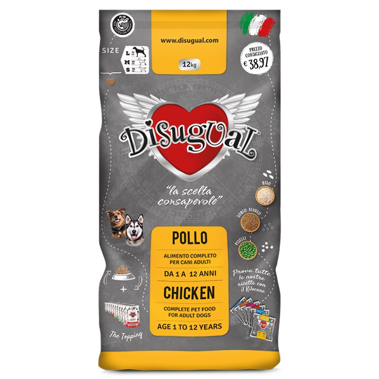 Disugual Dog Medium Adult 12 Kg Gusto Pollo