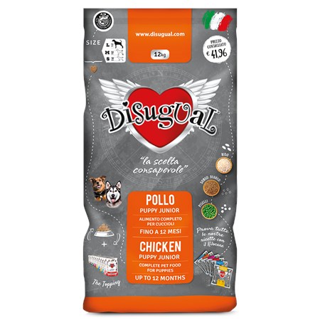 Disugual Dog Puppy Medium 1 Kg Gusto Pollo in Cani