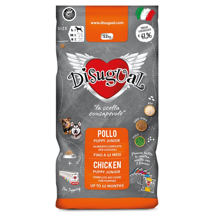 Disugual Dog Puppy Medium 1 Kg Gusto Pollo