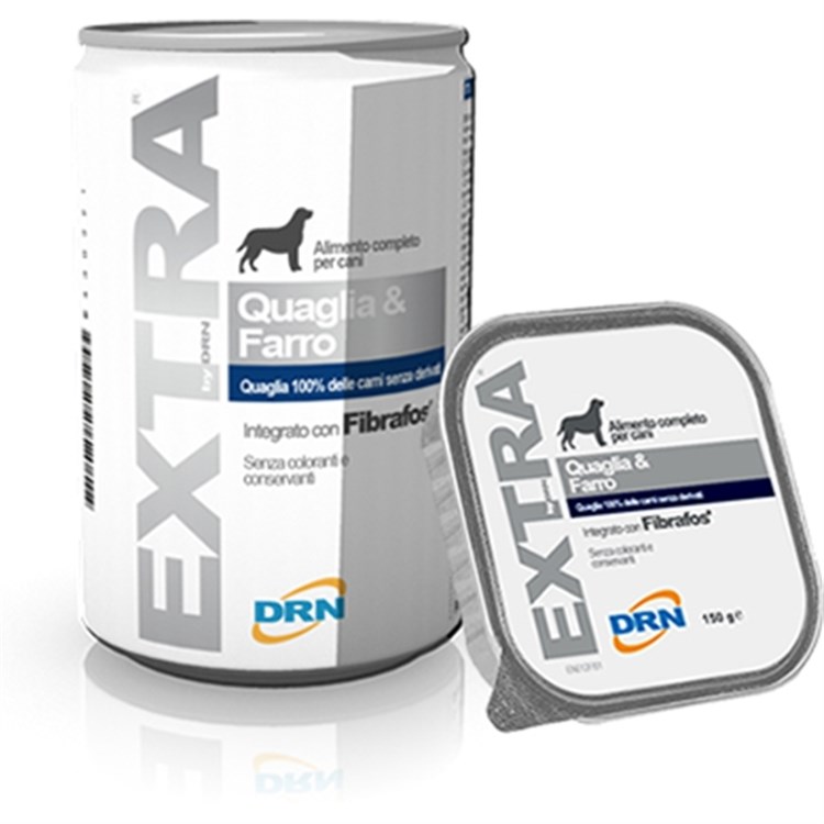 DRN Extra Quaglia e Farro 150 gr Cibo Cani e Gatti