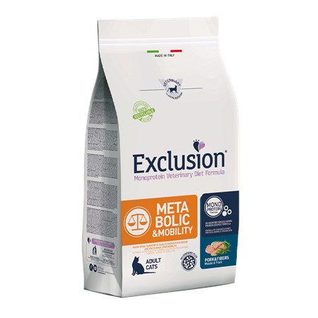 exclusion diet cat metabolic e mobility maiale e fibre 15 kg gatto