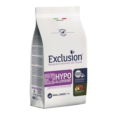 exclusion diet hypoallergenic cavallo patate small 2 kg cibo per cani