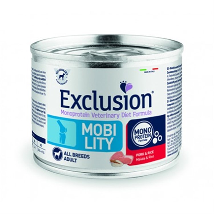 Exclusion Diet Mobility Maiale e Riso 200 gr Umido Cane
