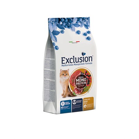 exclusion mediterraneo sterilized manzo 15 kg crocchette per gatti sterilizzati