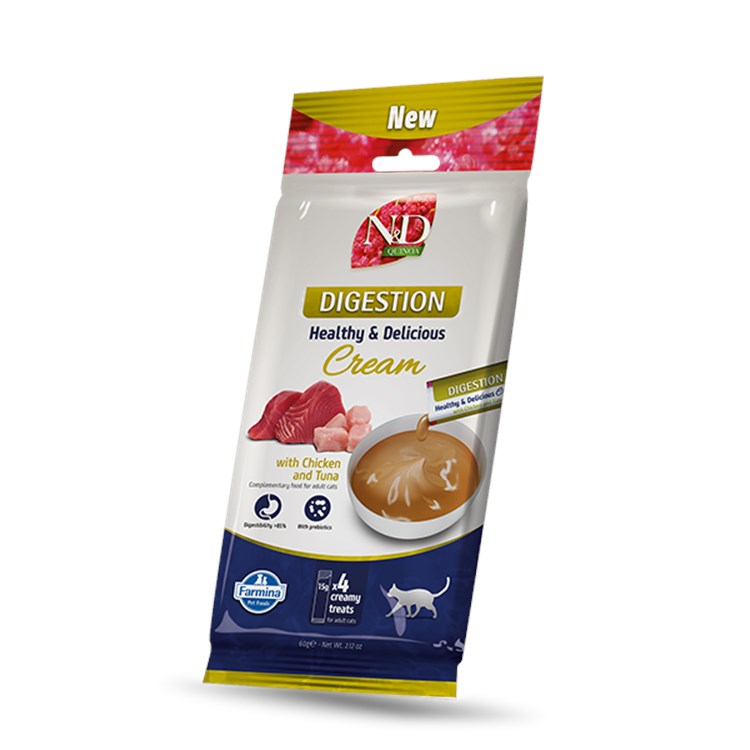 Farmina Cat N&D Quinoa Digestion Cream Pollo e Tonno 60 Gr