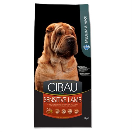 farmina cibau sensitive medium maxi agnello 12 kg lamb danneggiato