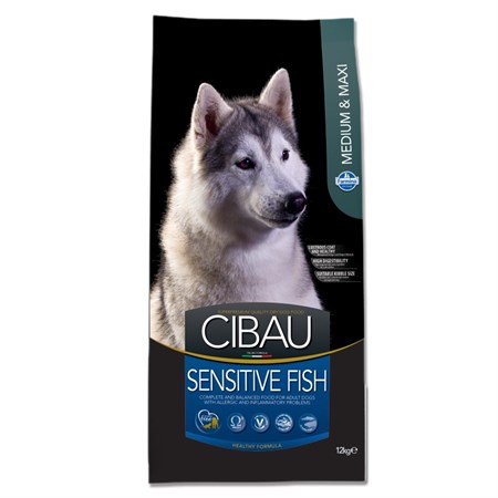 farmina cibau sensitive medium maxi pesce fish 2 5 kg
