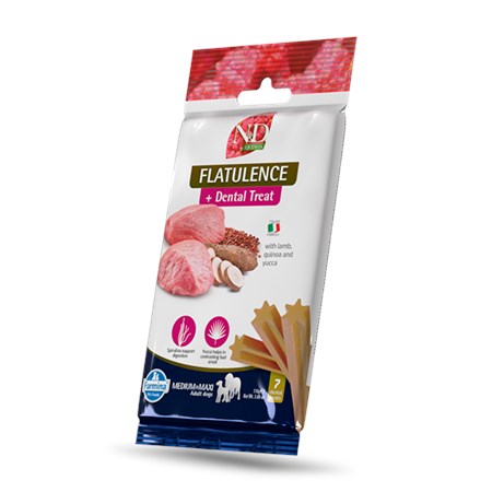 farmina dog quinoa dental treat flatulence medium maxi 110 gr snack per cani
