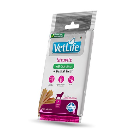 farmina dog vet life dental treat struvite medium large 110 gr snack per cani