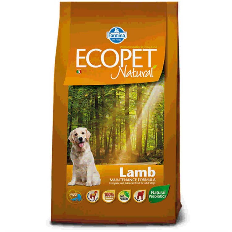 Farmina Ecopet Natural Adult Lamb Agnello 12 kg DANNEGGIATO