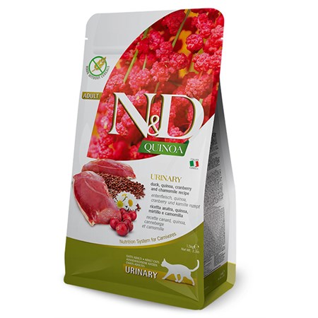 farmina n d grain free quinoa urinary anatra 1 5 kg per gatto