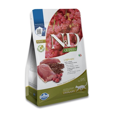 farmina n d grain free quinoa urinary anatra 300 gr per gatto