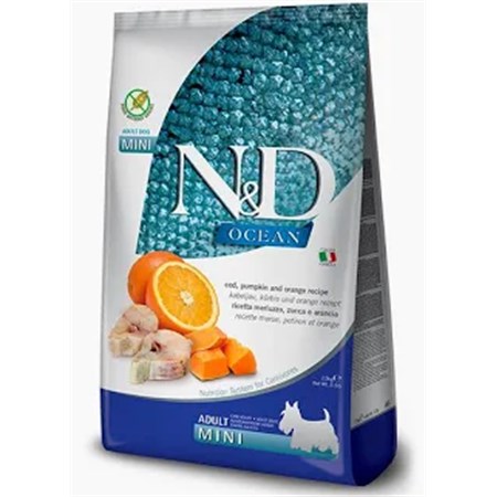 farmina n d pumpkin grain free adult mini merluzzo e zucca 2 5 kg