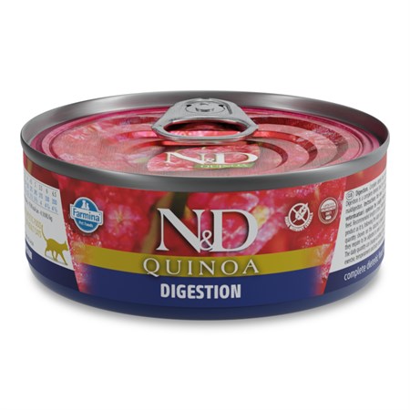 Farmina N&D Quinoa 80 gr Digestion Wet Umido Gatto in Gatti