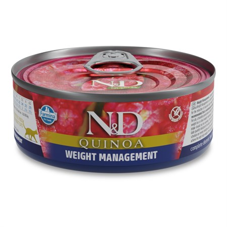 farmina n d quinoa 80 gr weight management wet umido gatto