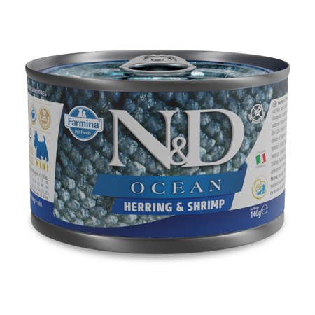farmina n d umido ocean dog adult aringa e gamberi 140 gr