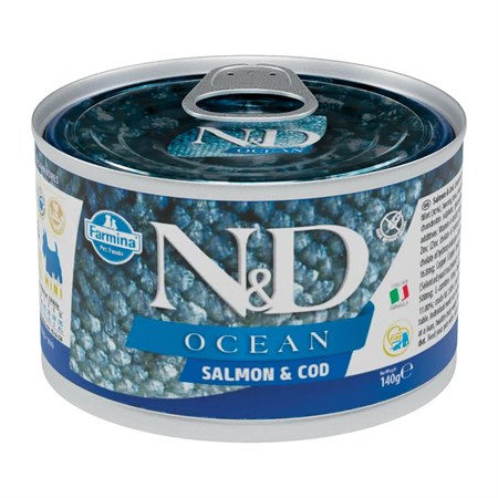 farmina n d umido ocean dog adult salmone e merluzzo 140 gr