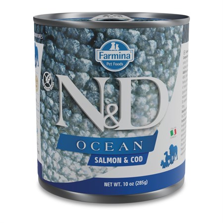 farmina n d umido ocean dog adult salmone e merluzzo 285 gr