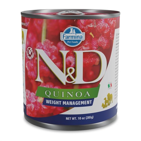 farmina n d umido quinoa dog adult weight management 285 gr