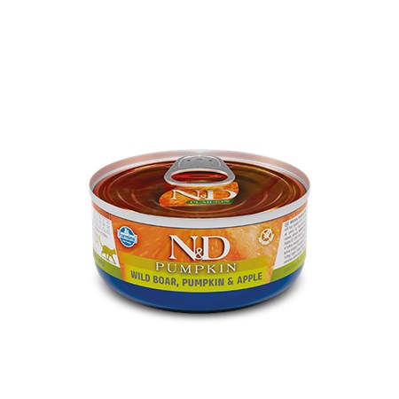Farmina N&D Pumpkin 80 gr Cinghiale Zucca e Mela Umido Gatto in Gatti