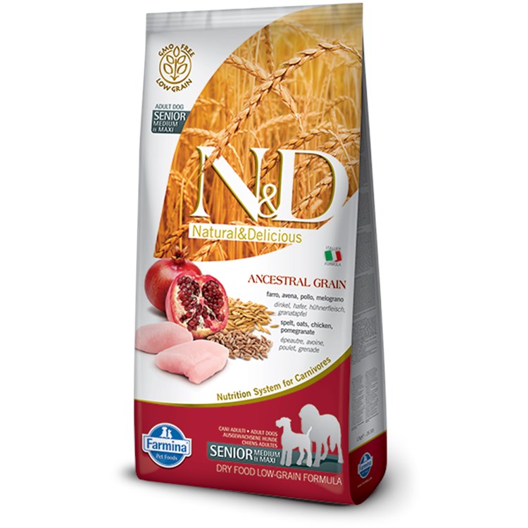 Farmina N/D Ancestral Grain Senior Medium Maxi 12 kg Pollo DANNEG