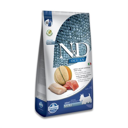 farmina nd ocean adult mini salmone merluzzo melone 7 kg cane