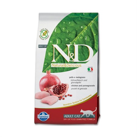 farmina n d prime grain free adult pollo e melograno 300 gr per gatti