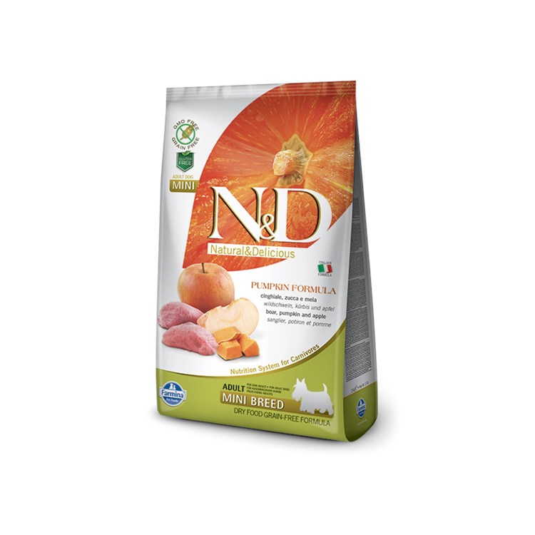 Farmina N/D Pumpkin Grain Free Adult Mini Cinghiale e Zucca 2,5 Kg