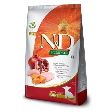 Farmina N/D Pumpkin Grain Free Puppy Mini Pollo e Zucca 2,5 kg in Cani