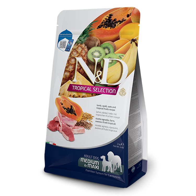 Farmina ND Tropical Fruits Adult Medium Maxi Agnello 2 Kg Cibo Per Cani