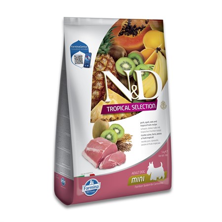 farmina nd tropical fruits adult mini maiale 5 kg cibo per cani