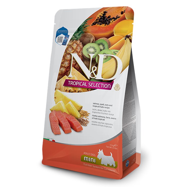 Farmina ND Tropical Fruits Adult Mini Salmone 1,5 Kg Cibo Per Cani