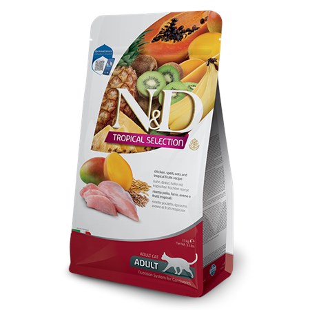 farmina nd tropical fruits adult pollo 300 gr cibo per gatti