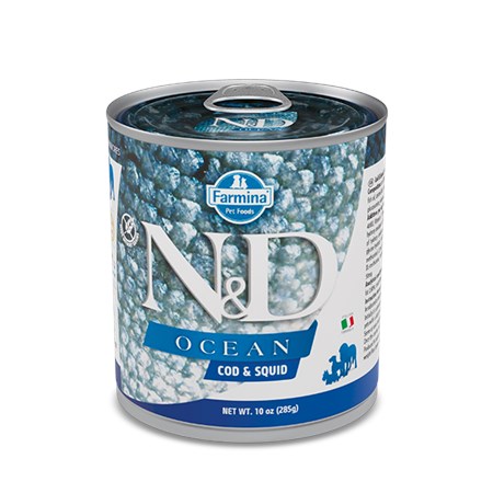 farmina n d umido ocean dog adult spigola e calamari 285 gr