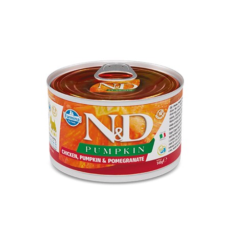 farmina n d umido pumpkin dog adult pollo e melograno 140 gr