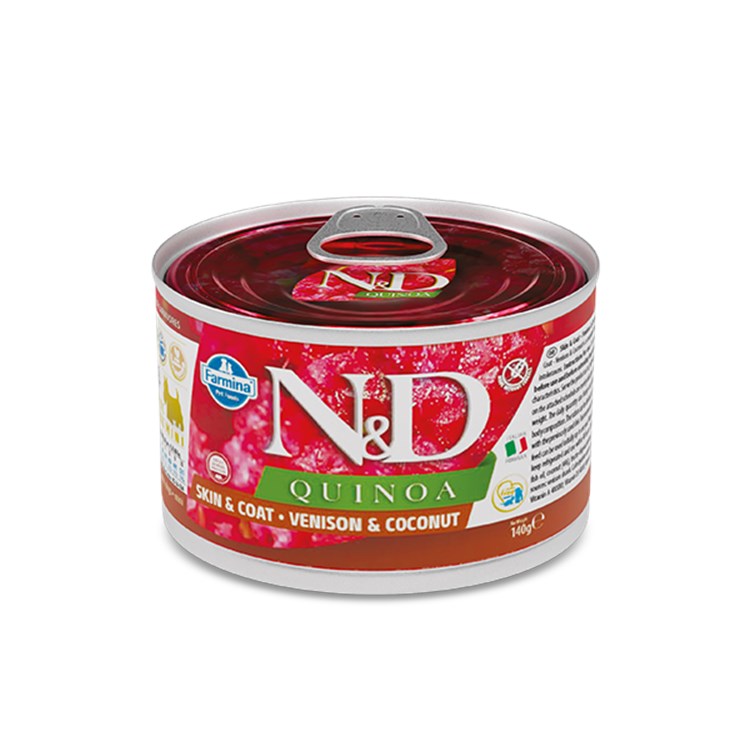 Farmina N/D Umido Quinoa Dog Adult Skin Coat Cervo e Cocco 140 gr