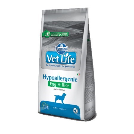 farmina vet life hypoallergenic egg rice 12 kg per cani